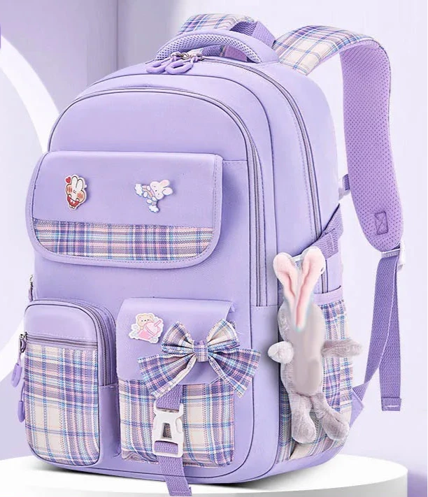 Sac à dos à carreaux ergonomique